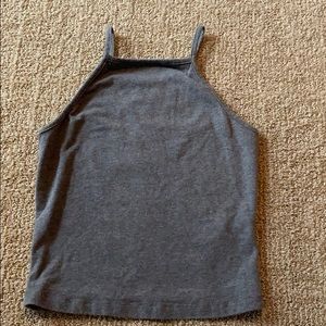 gray halter tank top